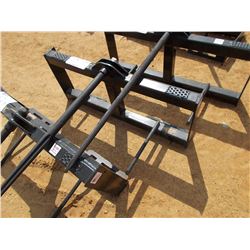 (UNUSED) TOMAHAWK HD HAY SPEAR FRAME, SINGLE TINE, FITS SKID STEER LOADER