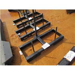 (UNUSED) TOMAHAWK HD HAY SPEAR FRAME, SINGLE TINE, FITS SKID STEER LOADER