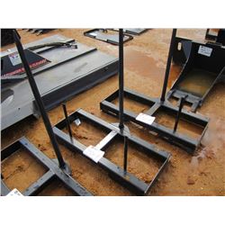 (UNUSED) TOMAHAWK HD HAY SPEAR FRAME, SINGLE TINE, FITS SKID STEER LOADER