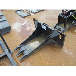 (UNUSED) WILDCAT STUMP BUCKET, FITS SKID STEER LOADER