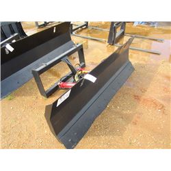 (UNUSED) WILDKAT 84" SNOW PUSHER, FITS SKID STEER LOADER