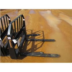 (UNUSED) TOMAHAWK FORK FRAME (WITH 42" FORKS) FITS SKID STEER LOADER