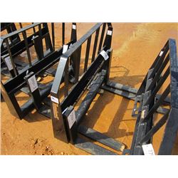 (UNUSED) TOMAHAWK FORK FRAME (WITH 42" FORKS) FITS SKID STEER LOADER