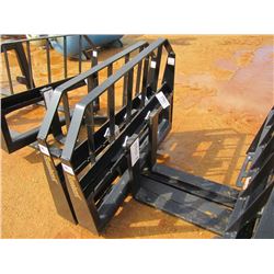 (UNUSED) TOMAHAWK FORK FRAME (WITH 42" FORKS) FITS SKID STEER LOADER