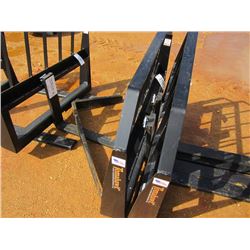 (UNUSED) TOMAHAWK FORK FRAME (WITH 42" FORKS) FITS SKID STEER LOADER