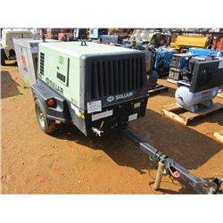 SULLAIR 185 AIR COMPRESSOR, S/N 201008230015, CAT DIESEL ENGINE, METER READING 1,203 HOURS