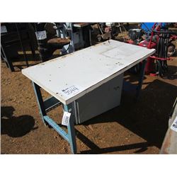 30" X 60" TABLE W/ ELECTRONIC CABINET