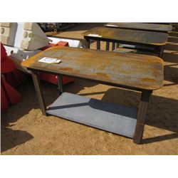 HEAVY DUTY 30X57 WELDING SHOP TABLE WITH SHELF