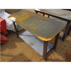 HEAVY DUTY 30X57 WELDING SHOP TABLE WITH SHELF