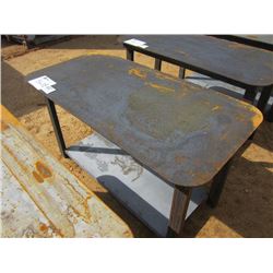 HEAVY DUTY 30X57 WELDING SHOP TABLE WITH SHELF