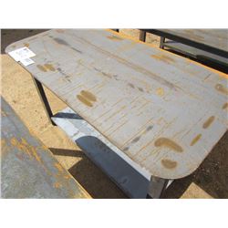 HEAVY DUTY 30X57 WELDING SHOP TABLE WITH SHELF