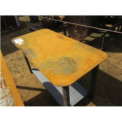 HEAVY DUTY 30X57 WELDING SHOP TABLE WITH SHELF