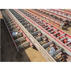 1 LOT (2) 40' FIBERGLASS EXTENSION LADDER