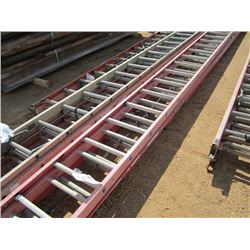 1 LOT (2) 40' FIBERGLASS EXTENSION LADDER