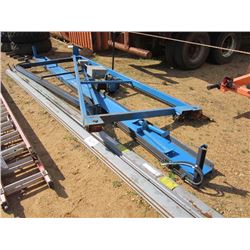 RHEEM PRO SERIES 6,000# CAP A-FRAME RAIL CRANE, HYD DRIVE