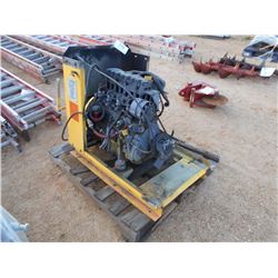 DEUTZ DIESEL WOODCHUCK CHIPPER ENGING, S/N 01073874, W/ PULLEY