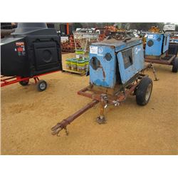 MILLER BIG BLUE 251D DC ARC WELDER, TRAILER MTD