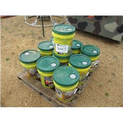 1 LOT (10) 5 GALLON BUCKETS 303 TRACTOR HYD & TRANSMISSION FLUID
