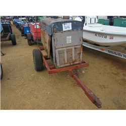 LINCOLN SAE-350 DC ARC WELDER, TRAILER MTD