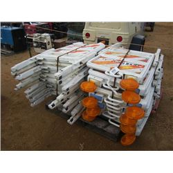 1 LOT (20) SAFETY BARRICADES