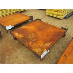 4' X 4' 4 WHEEL STEEL CART