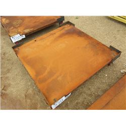 4' X 4' 4 WHEEL STEEL CART