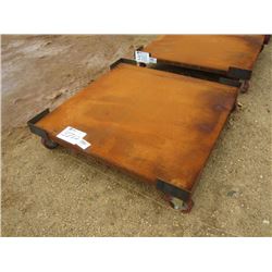 4' X 4' 4 WHEEL STEEL CART