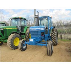 FORD 7700 FARM TRACTOR, S/N C631449, 3 PTH, PTO, 3 HYD REMOTES, ECAB W/ AIR, METER READING 1,400 HOU