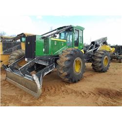 JOHN DEERE 748H GRAPPLE SKIDDER, S/N 660988 (14 YR) DUAL ARCH, WINCH, ECAB W/AIR, 30.5L-32 TIRES, ME