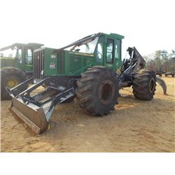 JOHN DEERE 748H GRAPPLE SKIDDER, S/N 631187 (10 YR) DUAL ARCH, WINCH, ECAB W/ AIR, 30.5L-32 TIRES, M