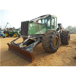 JOHN DEERE 748G III GRAPPLE SKIDDER, S/N 612053 (07 YR) DUAL ARCH, WINCH, ECAB W/ AIR, 30.5L-32 TIRE