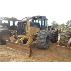 CAT 525C GRAPPLE SKIDDER, S/N 52500331 (07 YR) SINGLE ARCH, WINCH, ECAB W/ AIR, 30.5L-32 TIRES, METE