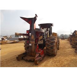 CAT 573C FELLER BUNCHER, S/N CW7300107 (13 YR) SG57 SAW HEAD, ECAB W/ AIR, 30.5-32 TIRES, METER READ