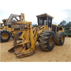 TIGERCAT 724E FELLER BUNCHER, S/N 1318 (08 YR) SAW HEAD, ECAB W/ AIR, 30.5L-32 TIRES (CUMMINS REMAN 