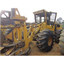TIGERCAT 724E FELLER BUNCHER, S/N 1379 (09 YR) TIGERCAT SAWHEAD, ECAB W/AIR, 28L-26 TIRES, METER REA