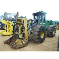 JOHN DEERE 643J FELLER BUNCHER, S/N 617567, (08 YR) SAW HEAD, ECAB W/ AIR, 28L-26 TIRES