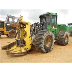 JOHN DEERE 643J FELLER BUNCHER, S/N 610409, (07 YR) JOHN DEERE SAW HEAD, ECAB W/ AIR, 28L-26 TIRES, 