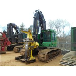 JOHN DEERE 753J TRACK FELLER BUNCHER, S/N 244976 (13 YR) JOHN DEERE FR21B SAW HEAD, ECAB W/ AIR, MET
