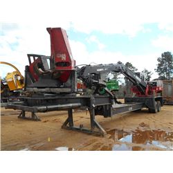 PRENTICE 384 LOG LOADER, S/N PR61092 (05 YR) CTR DELIMBER, ECAB W/AIR, MTD ON PITTS T/A TRAILER, S/N