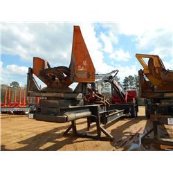 PRENTICE 384 LOG LOADER, S/N PR61323 (06 YR) CTR DELIMBER, ECAB, MTD ON PITTS T/A LOG TRAILER