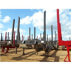 2008 PITTS 4 BOLSTER LOG TRAILER, S/N 5JYLP40218P081001, 11R24.5 TIRES