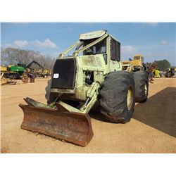 FRANKLIN C7FM-31A GRAPPLE SKIDDER, S/N 17018, SINGLE ARCH, ECAB, 30.5L-32, METER READING 4,854 HOURS