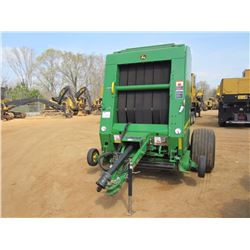 JOHN DEERE 468 HAY BALER, S/N C383576 (12 YR) WRAPPING SYSTEM, 2624 BALE COUNTY