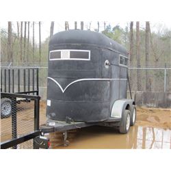 W-W 2 HORSE T/A TRAILER, S/N 11WDH1023KW163146, 195/65R15 TIRES