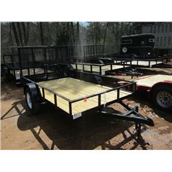 (UNUSED) 2015 CALIBER 6' X 10' S/A TAG TRAILER, S/N 57BLH6107F1516153, WITE MESH RAMP, ST205/75D15 T