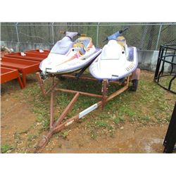 1 LOT (2) SEA-DOO JET SKI WITH S/A TRIALER