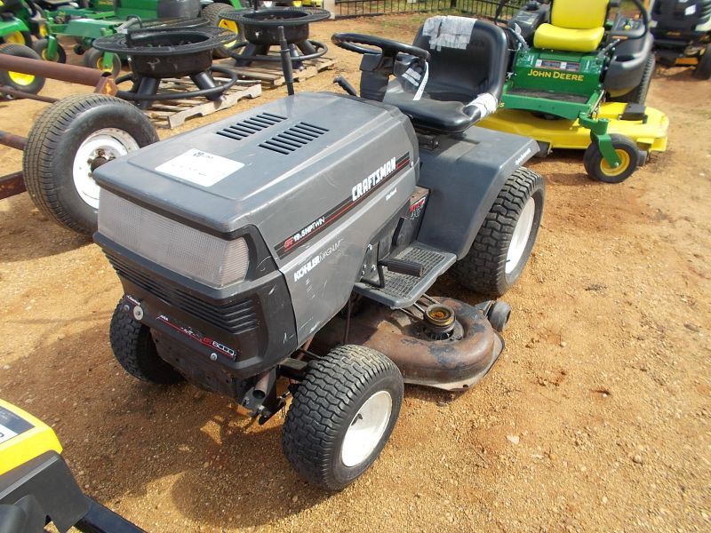 SEARS CRAFTSMAN GT HYDRO RIDING LAWN MOWER, S/N 035906, 46" DECK, GAS ENG