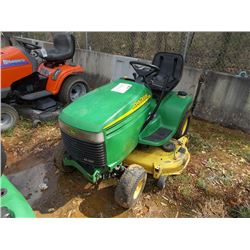 JOHN DEERE RIDING LAWN MOWER, S/N M0L277C073618, 48" DECK, GAS ENG