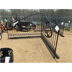 DEER SCENE 16' DRIVEWAY GATE W/ POST