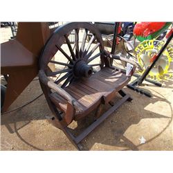WAGON WHEEL BENCH